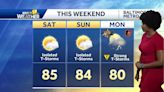 Warm and wet weekend, thunderstorms for Memorial Day