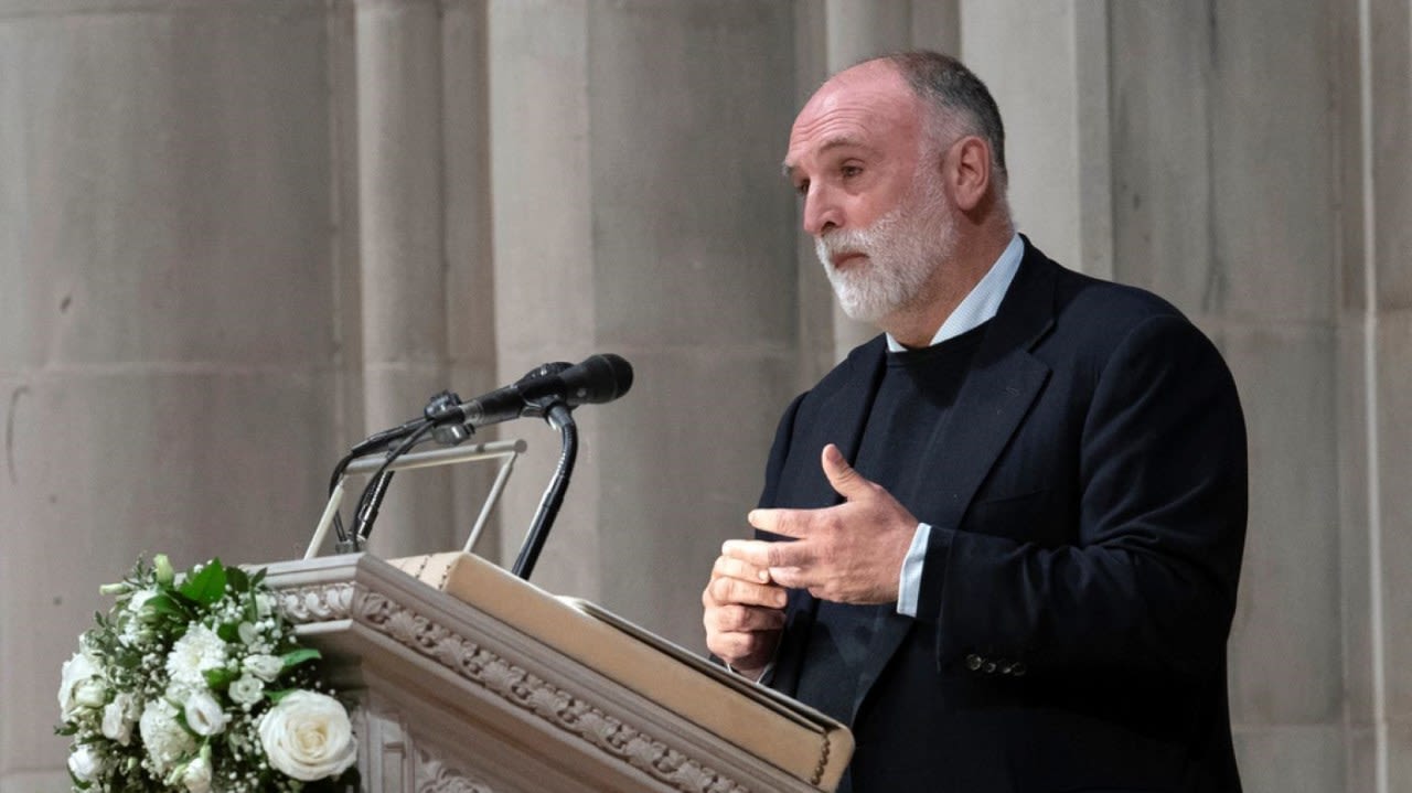 José Andrés memorializes WCK workers killed in Gaza at National Cathedral service