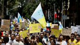 Thousands take to streets in Tenerife to protest against mass tourism