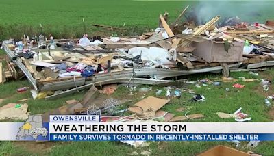 Gibson Co. family survives tornado in newly-built storm shelter