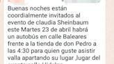 Preparan acarreo para evento de Sheinbaum