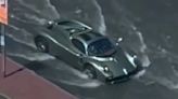 Pagani Utopia Navigates Flooded Dubai Streets