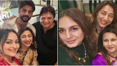 Newlyweds Sonakshi Sinha-Zaheer Iqbal look chic as they enjoy dinner with friends, family; see INSIDE PICS ft Huma Qureshi, Poonam Dhillon, more