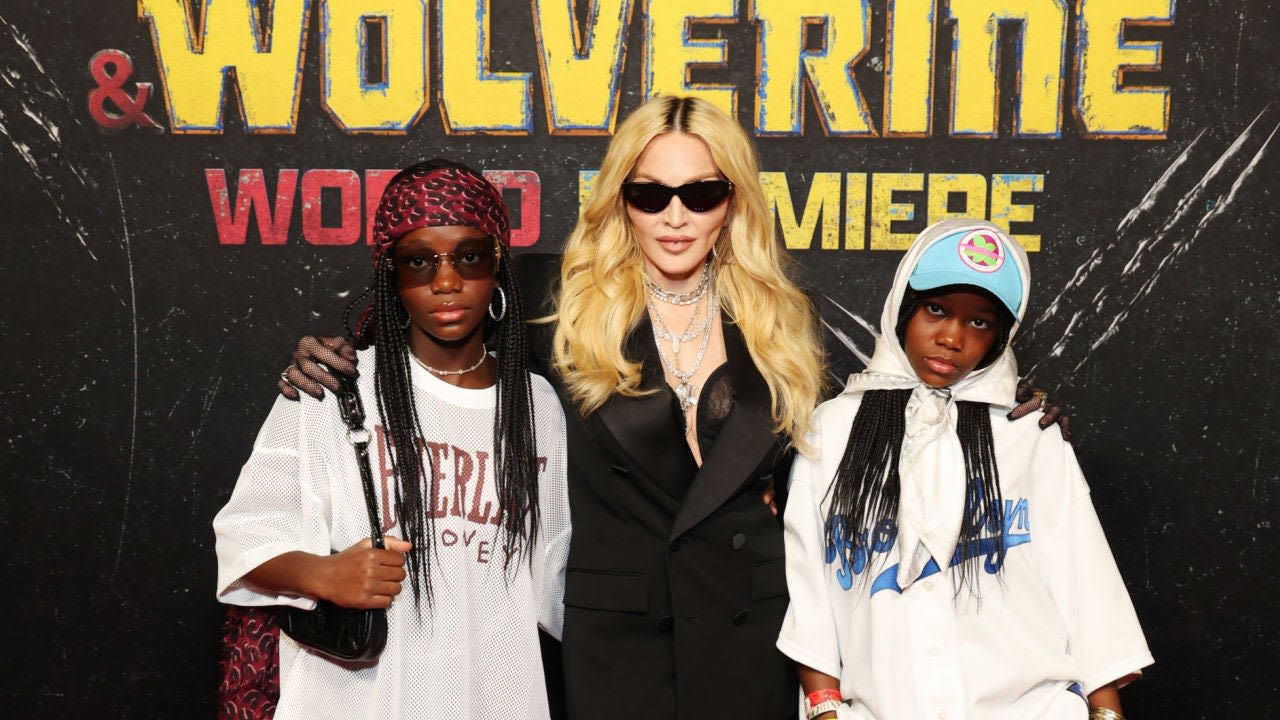 Madonna Makes Rare Red Carpet Appearance With Twin Daughters: PICS