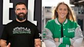 Jason Kelce Gets Excited as Rob McElhenney Places $35K Bid for Eagles Jacket Signed by Kylie Kelce