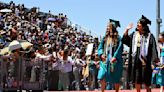 Pioneer Valley High School Class of 2024 graduates under cloudless sky