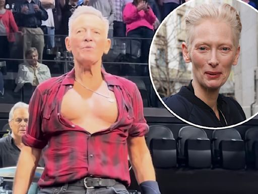 Bruce Springsteen returns to stage looking unrecognizable — and a little bit like Tilda Swinton