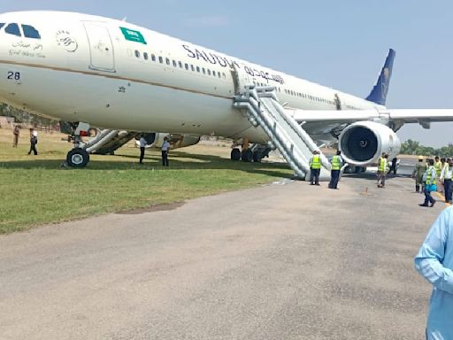 WATCH Video: Saudi Airlines Flight Catches Fire Upon Landing In Pakistan's Peshawar