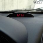 W 車用電子鐘錶汽車電子時鐘夜光車內溫度計電壓計-都有-都有