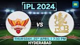 IPL 2024, SRH vs RCB Live Score: Sunrisers Hyderabad set to take on Royal Challengers Bengaluru