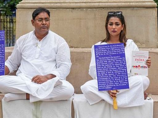 ‘Scared to go to Governor’s house for oath taking’: TMC MLAs sit on dharna