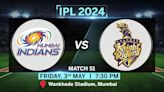 IPL Match Today: MI vs KKR Toss, Pitch Report, Head to Head stats, Playing 11 Prediction and Live Streaming details