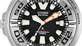 Citizen Men's Eco-Drive Promaster Sea Dive Watch in Stainless Steel with Black Polyurethane strap, Now 25% Off
