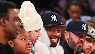 50 Cent & Fat Joe Continue Their Bromance During Knicks Game