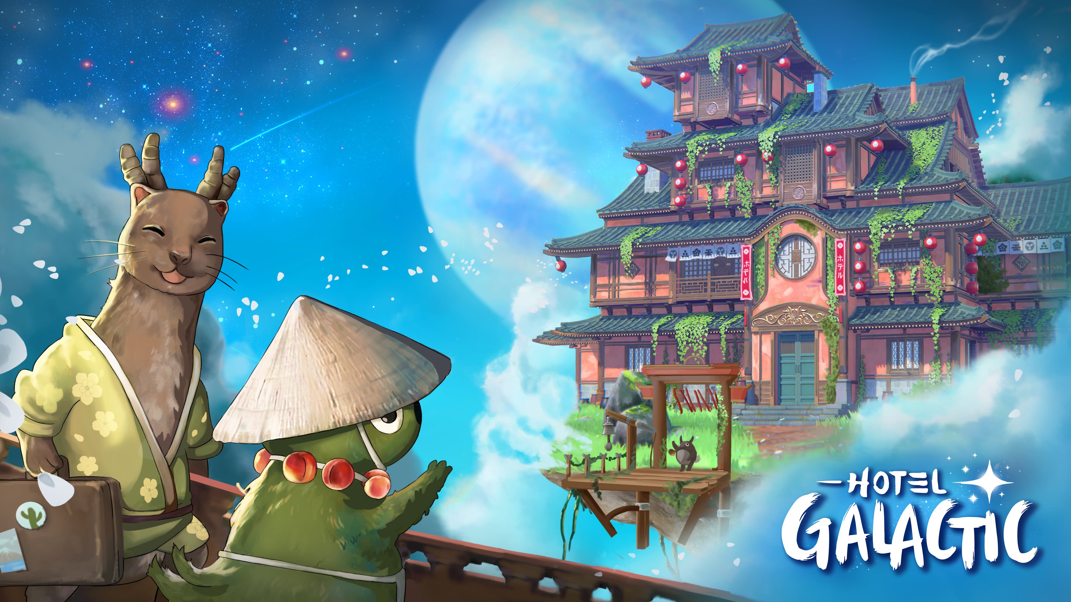 Studio Ghibli-inspired cozy management game Hotel Galactic announced for PlayStation, Xbox, Switch, and PC