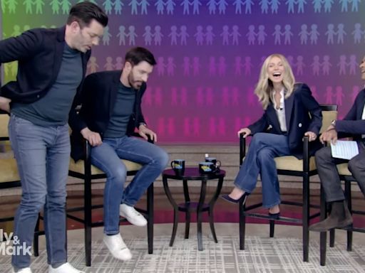 Property Brothers pretend to drop pants, tease size when asked about differences