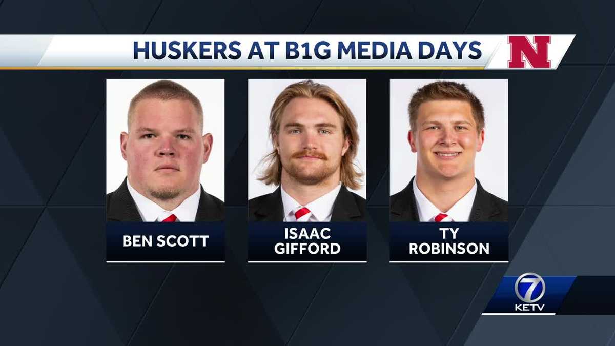 Husker football selects 3 senior linemen to represent the team at Big Ten Media Days