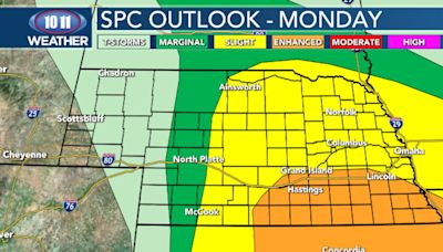 Weather Alert Day: Severe thunderstorms possible Monday afternoon and evening