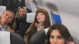 Girls Aloud fans give same response to Cheryl snap as band jump on plane ahead of first show of reunion tour