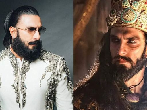 Fans react as Ranveer Singh channels ‘Khilji’ vibes in regal outfit as he shares his look from Anant Ambani and Radhika Merchant's sangeet ceremony | - Times of India