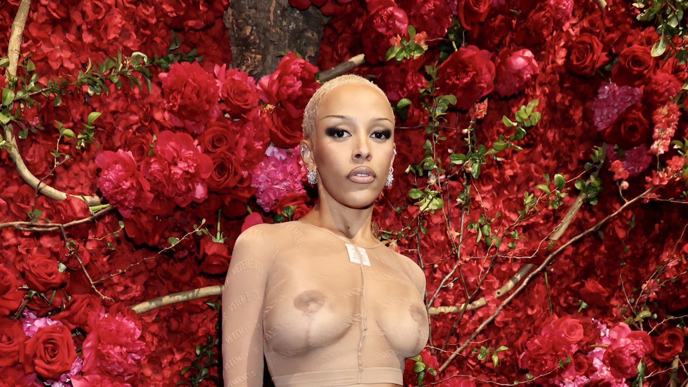 Doja Cat Basically Wore See-Through Nude Shapewear to the Met Gala After Party