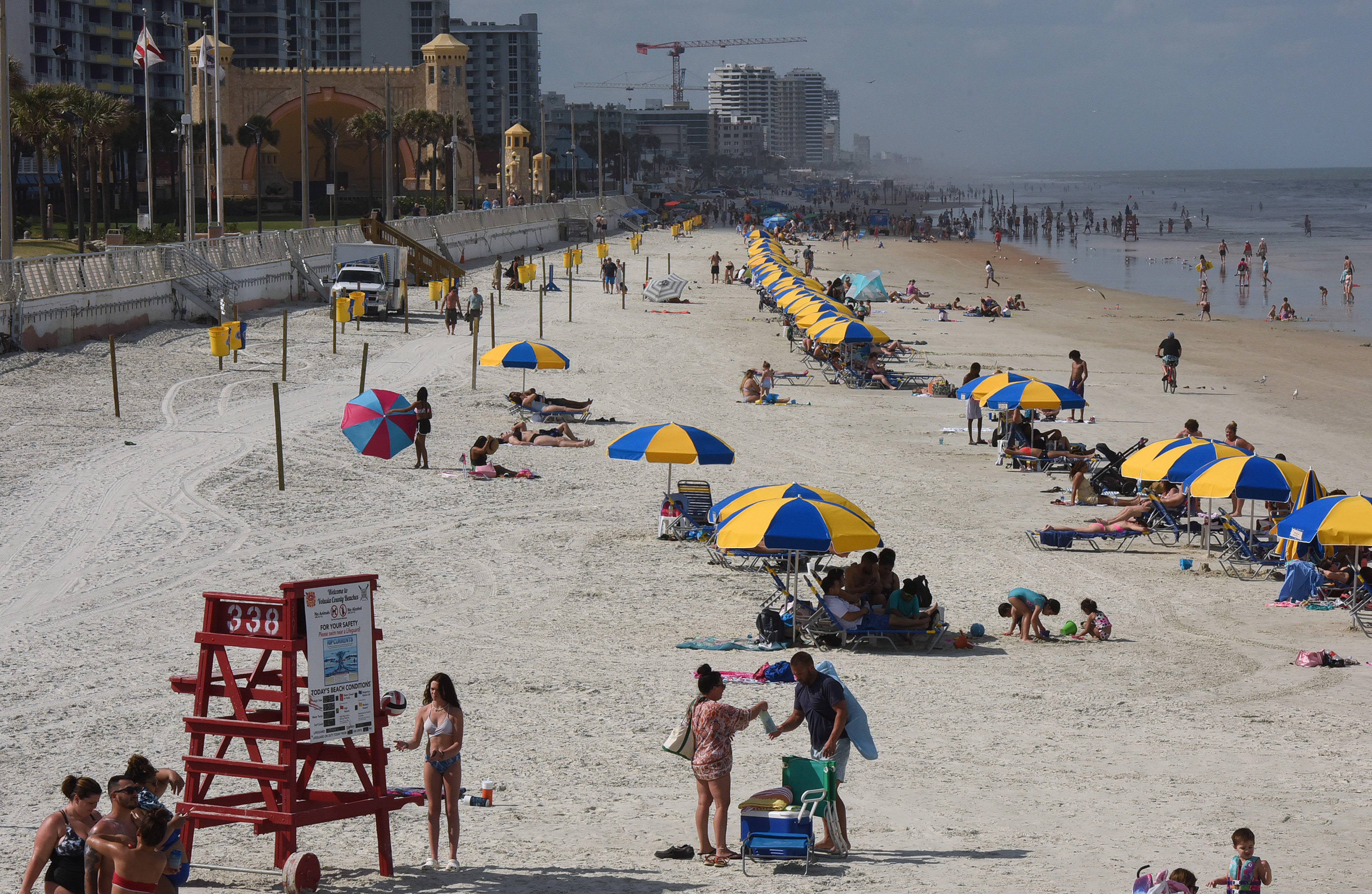 Patrol car hits women on Florida beach; sergeant cited for careless driving