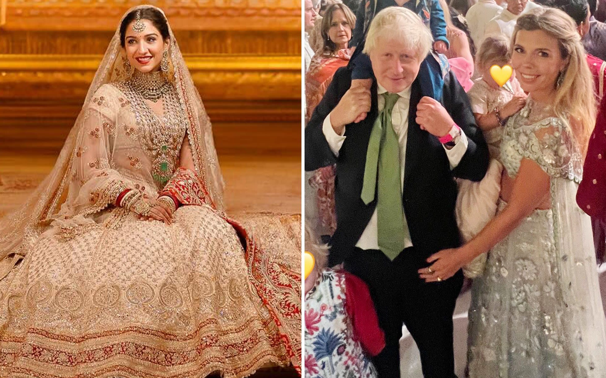 Boris Johnson dances with ex-Austrian PM as he and Tony Blair enjoy India’s ‘wedding of the century’