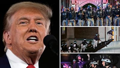 Trump praises NYPD for arresting Columbia University anti-Israel protesters: ‘Beautiful thing to watch’