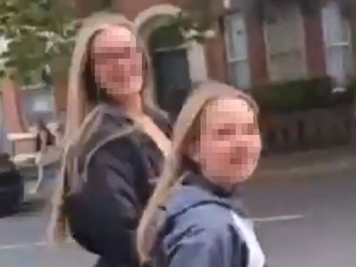 UK riots: Shock as young girl shouts racist abuse while holding hands with adult in Belfast street