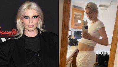 Julia Fox clarifies pregnancy status after posting photo of baby bump