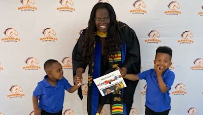 I'm a single mother who just graduated with a master's degree. My two toddlers helped me survive the chaos.