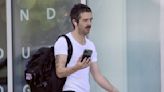 Matty Healy heads to the gym in a tight white T-shirt in Los Angeles