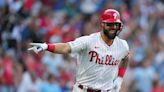 Weston Wilson hits home run in first MLB at-bat for Phillies on same day as no-hitter