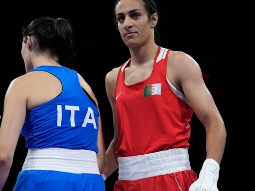 Algerian Boxer Who Had Gender-Test Issue Wins Olympic Bout When Opponent Quits