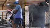 Leon Edwards tries to teach comedians kick that won UFC belt - but it goes wrong