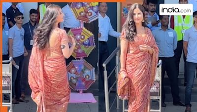 Katrina Kaif wears black patch on arm during Navratri event - Watch viral video