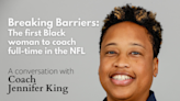 The first black woman to coach full-time in the NFL comes to Cornell University