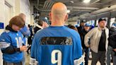 Detroit Lions fans erupt in Ford Field, hug, scream, shed tears of joy