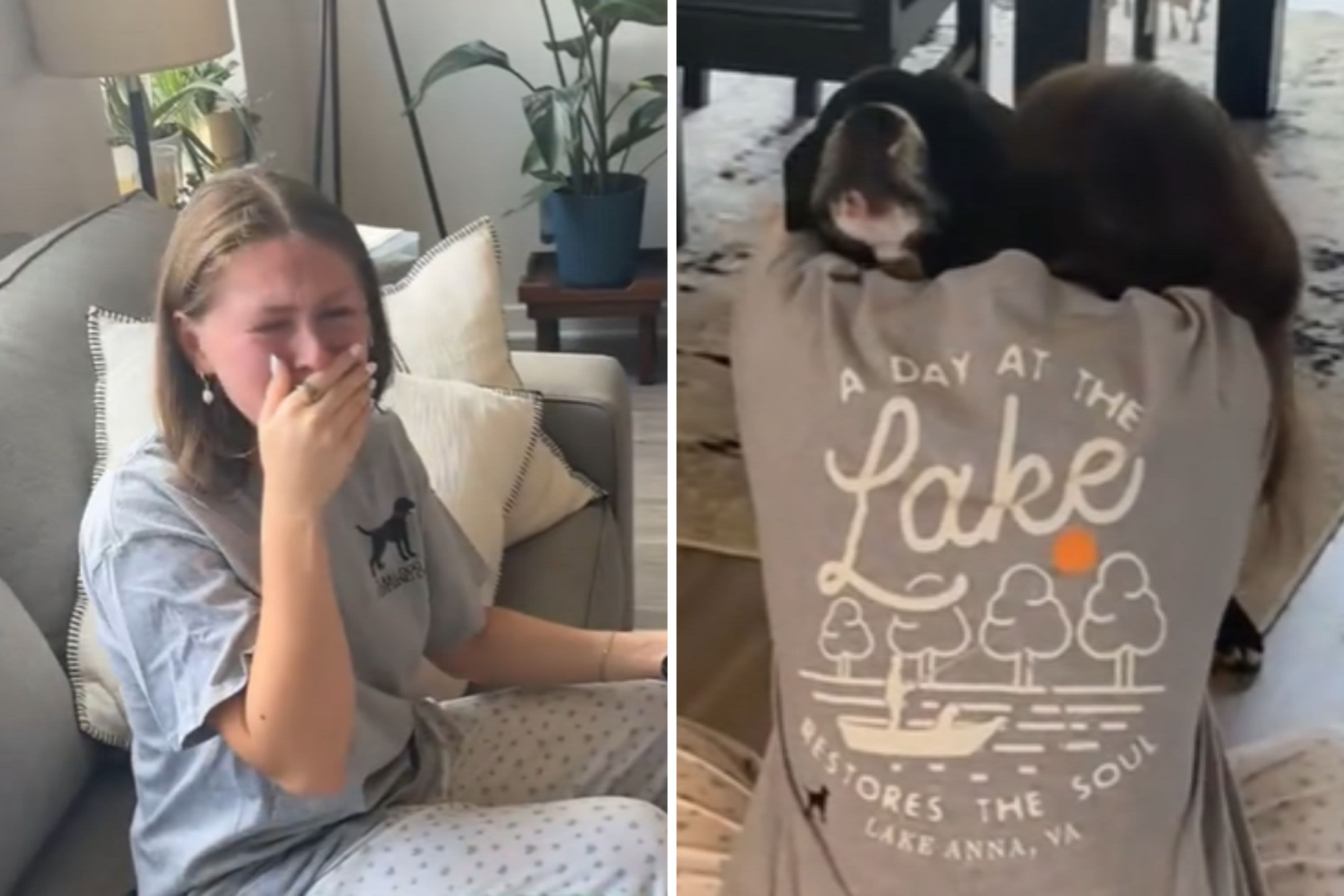 Man finds fiancée sobbing on the couch, not prepared for what made her cry