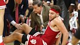 IU basketball forward Race Thompson leaves Iowa game in tears with apparent knee injury