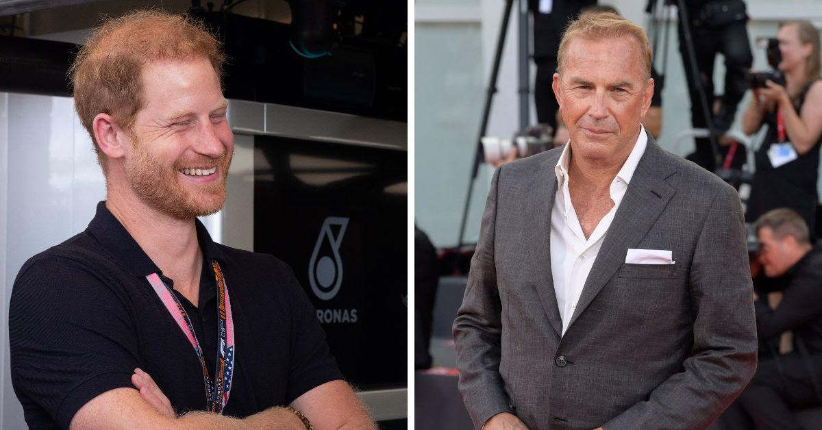 Prince Harry Steals the Spotlight With Onstage Quip at Kevin Costner's Charity Bash — But Where's Meghan Markle?