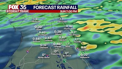 TIMELINE: Scattered showers, potential for severe weather on Sunday afternoon