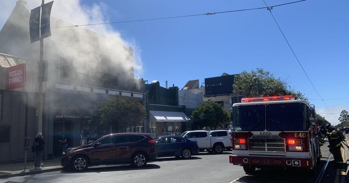 Fire in San Francisco's West Portal neighborhood damages two buildings