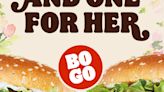 Burger King is offering free Whoppers through a buy one, get one deal for Mother's Day