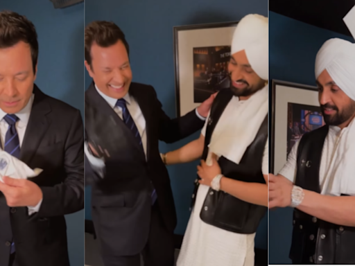 Diljit Dosanjh drops a BTS with Jimmy Fallon; fans write 'Hollywood talks about Panjab' | - Times of India