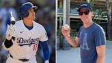 'Right place, right time': Dodgers fan snags Shohei Ohtani home run ball in Centerfield Plaza