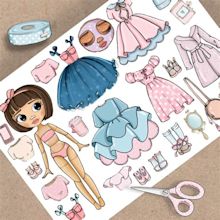 Printable Paper Doll Blythe With Clothes Digital PDF Instant Download ...