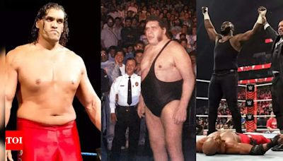 Top 5 WWE’s tallest wrestlers from Giant Gonzalez and The Great Khali to Andre the giant, Omos and Giant Silva | WWE News - Times of India