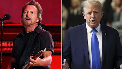 Pearl Jam’s Eddie Vedder Says New Song ‘Wreckage’ Is About Donald Trump: He’s ‘Desperate’ and ‘Out There Playing...