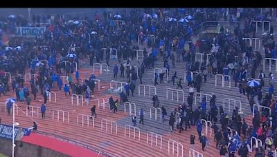 Godoy Cruz y San Lorenzo estaban 1-1 cuando los violentos decidieron jugar a las pedradas